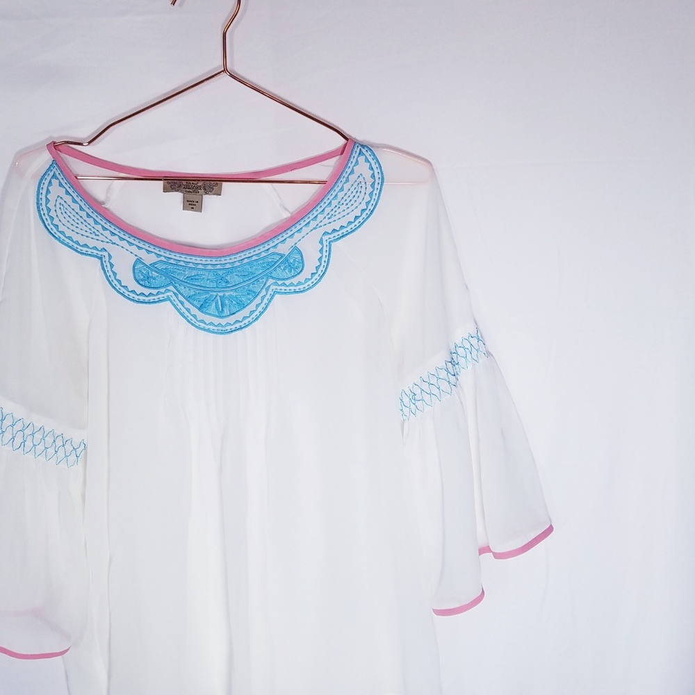 Boho Top Tunic Embroidered